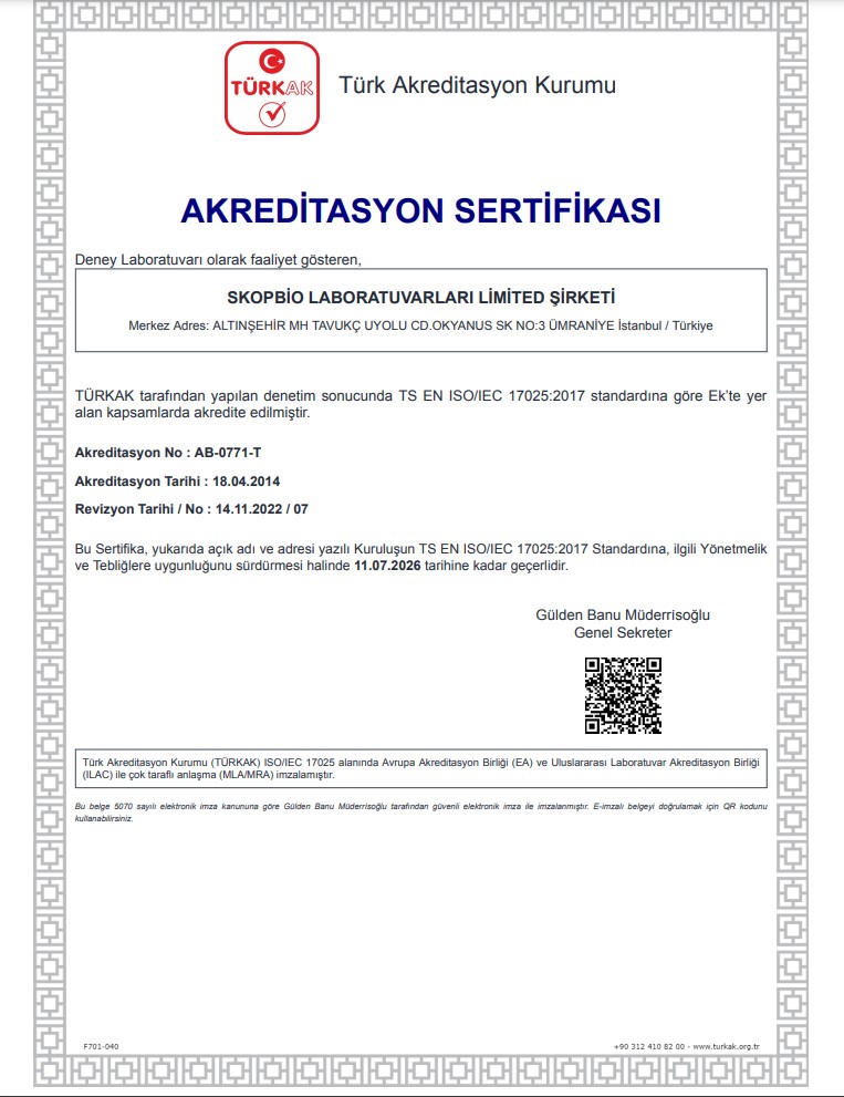 Akreditasyon sertifikası