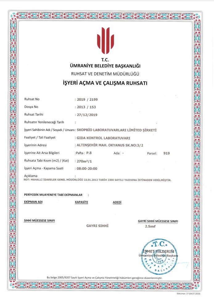 İşyeri açma ruhsatı